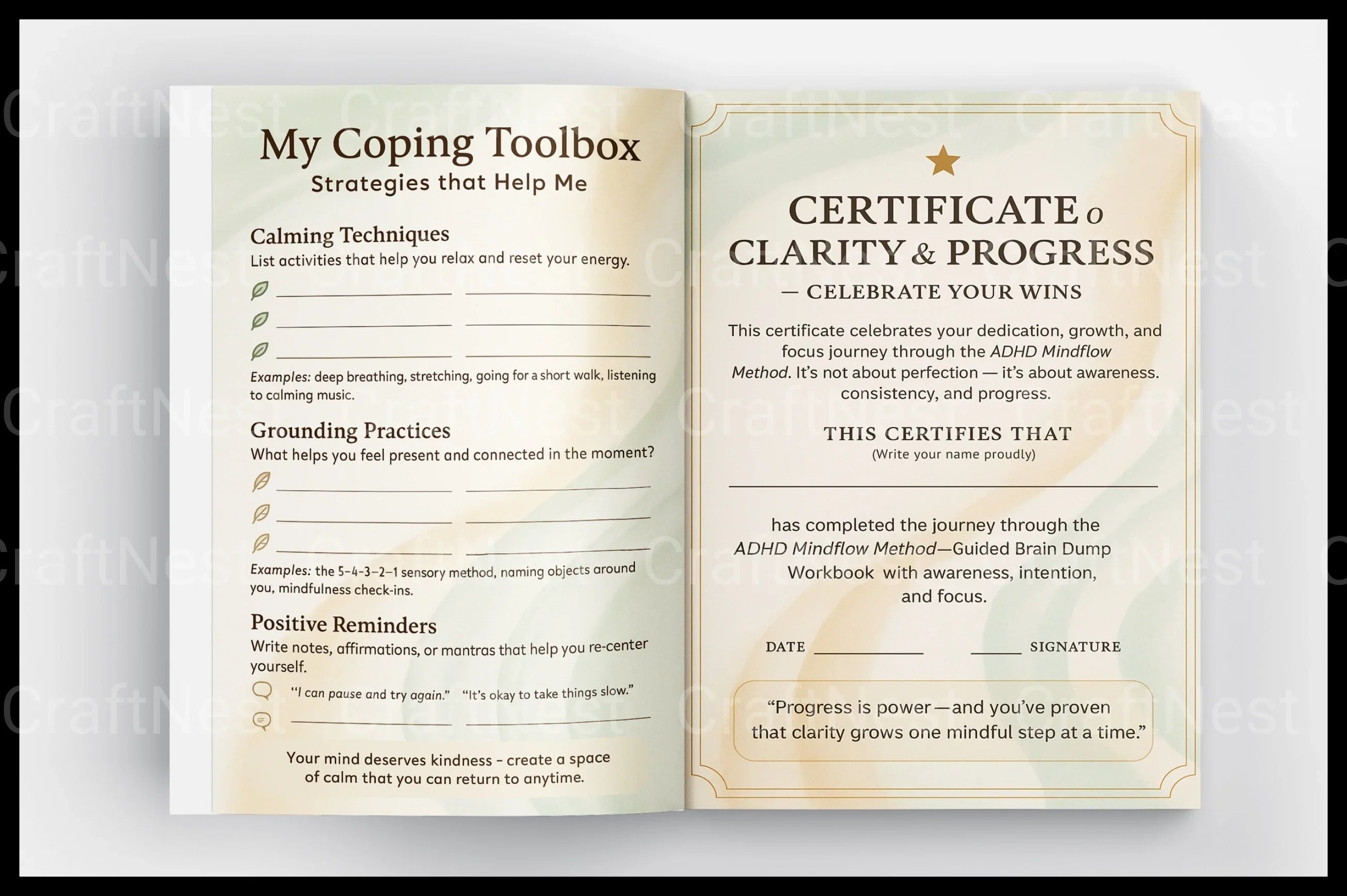 ADHD Mind Flow Method - CraftNest - Digital Crafting and Art