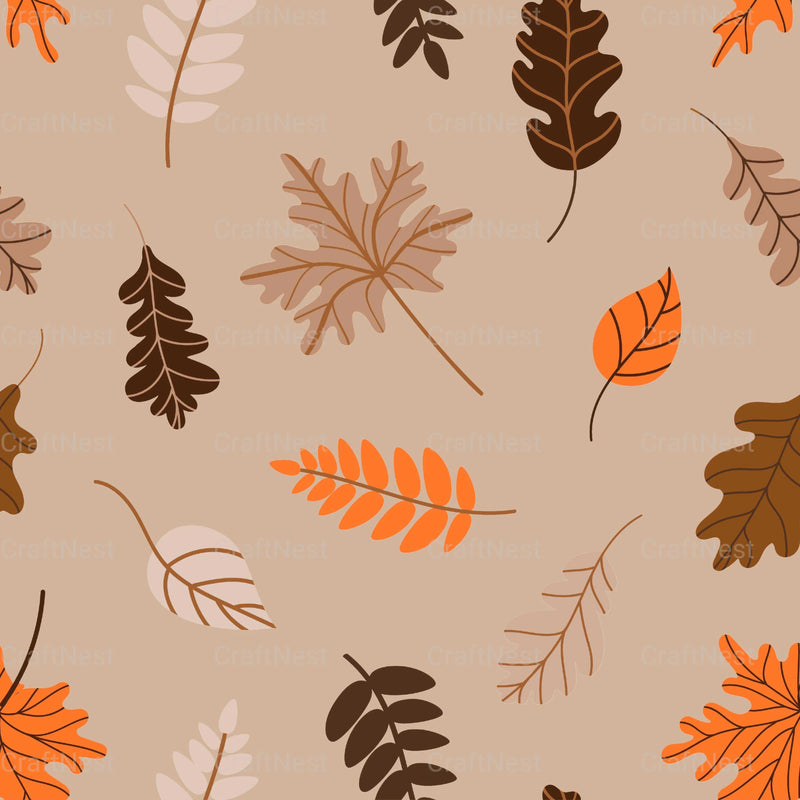 Fall Seamless Digital Paper - CraftNest - Digital Crafting and Art