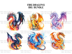 Fire Dragon Clipart - CraftNest