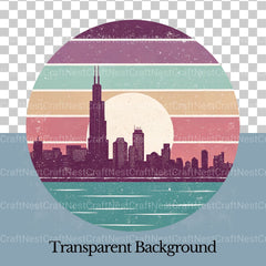 Retro Sunsets 3 Clipart Bundle - CraftNest - Digital Crafting and Art