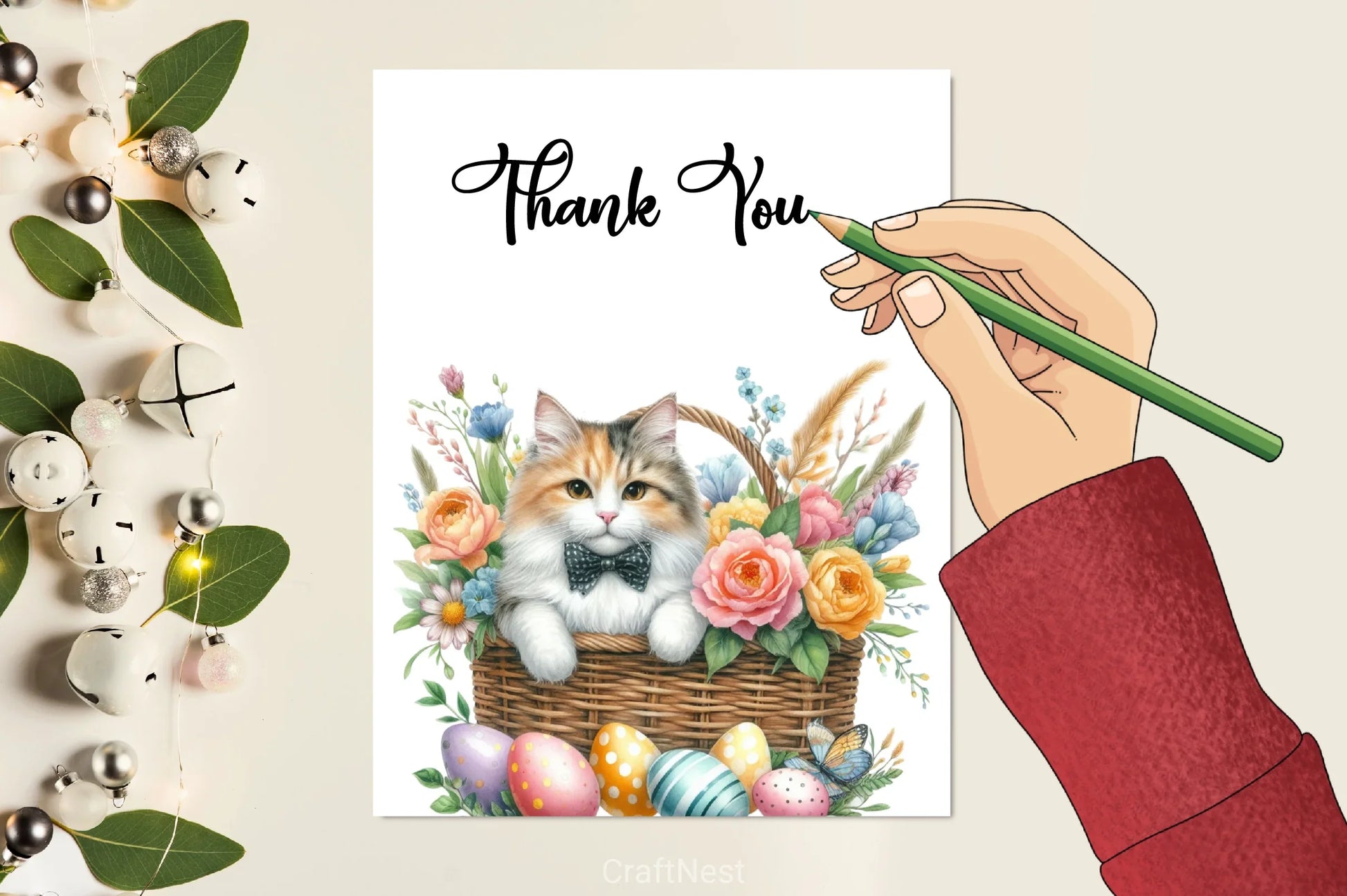 Easter Kitten Basket Clipart Bundle - CraftNest - Digital Crafting and Art