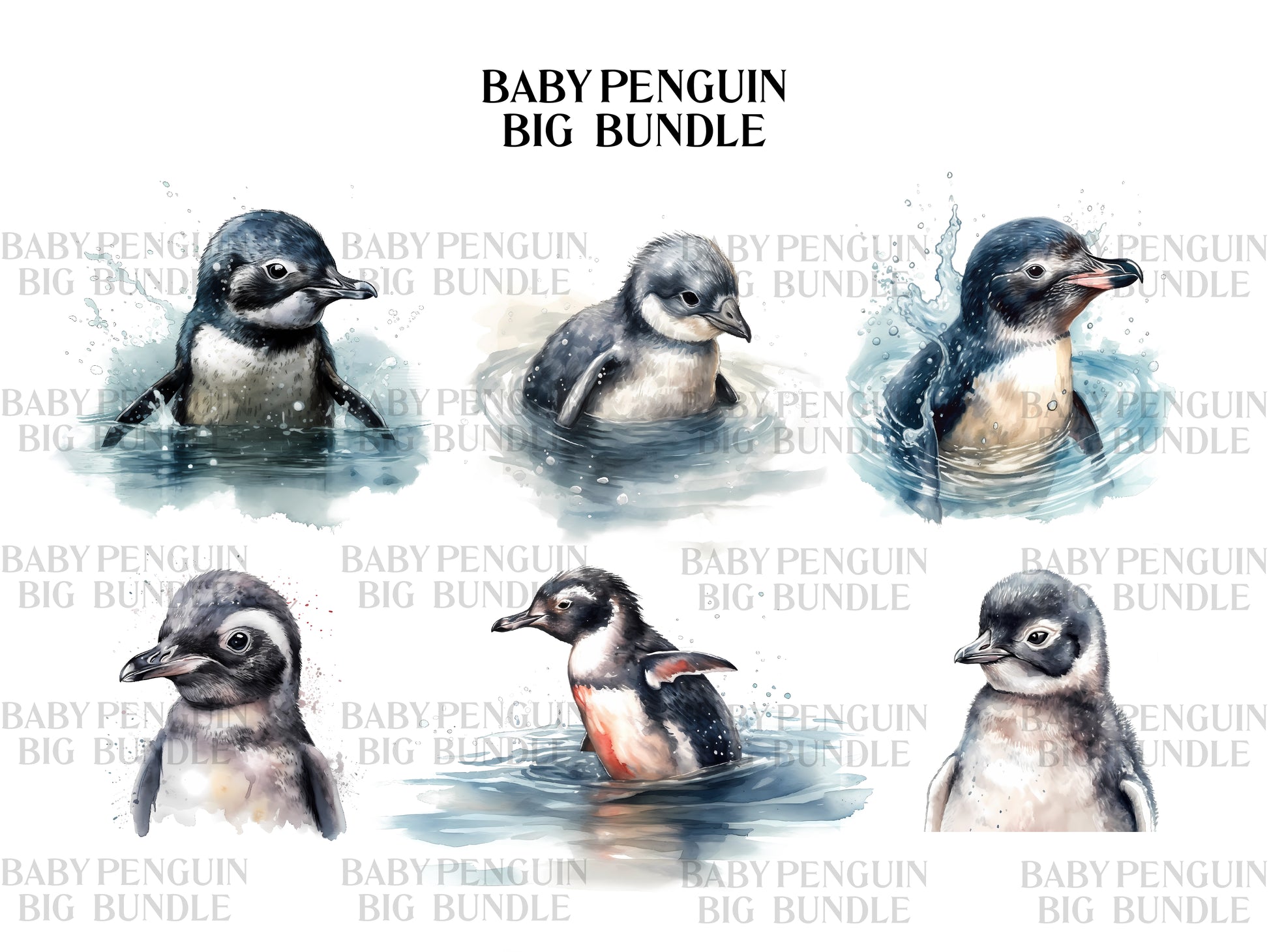 Baby Penguins Clipart - CraftNest