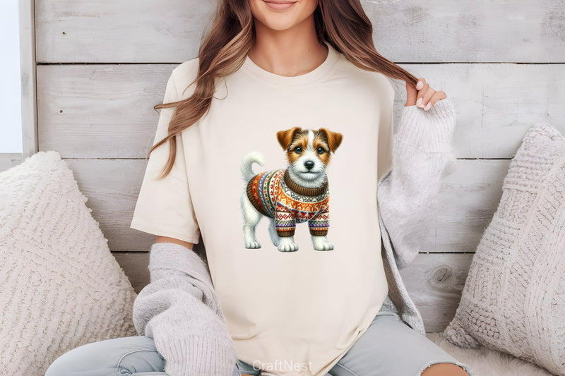 Christmas Jack Russell Terrier Clipart Bundle - CraftNest - Digital Crafting and Art