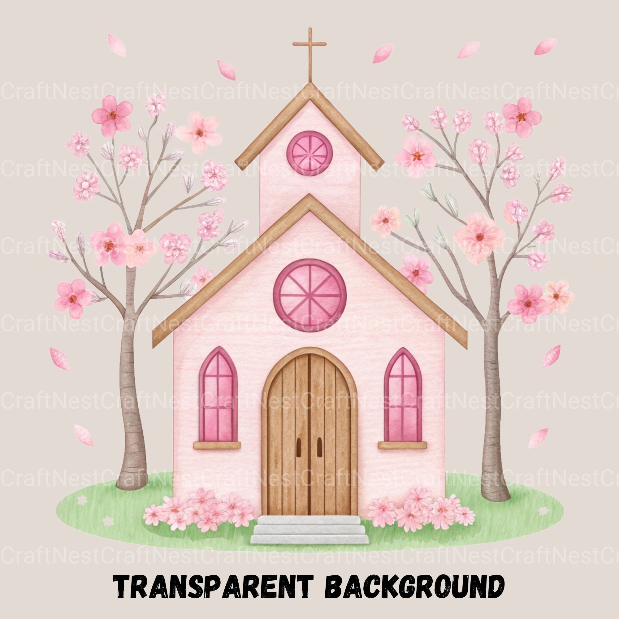 Countryside Churches Clipart Bundle - CraftNest - Digital Crafting and Art