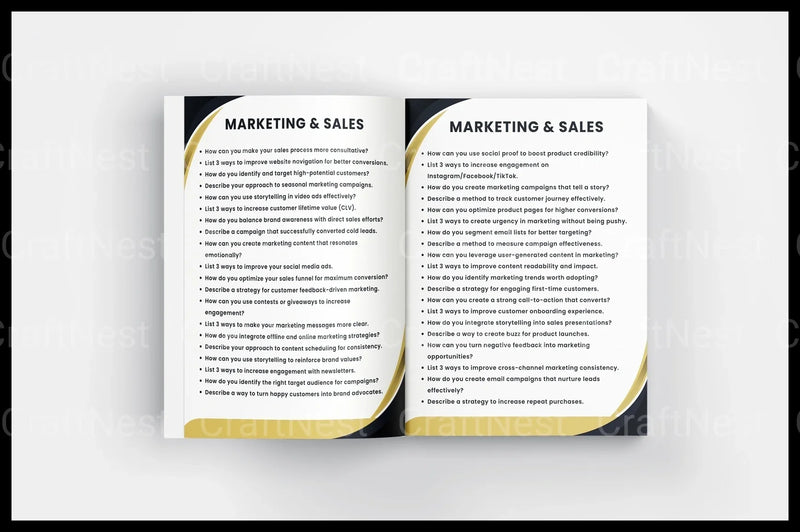 Small Business Prompts Book for Entrepreneurs - CraftNest - Digital Crafting and Art
