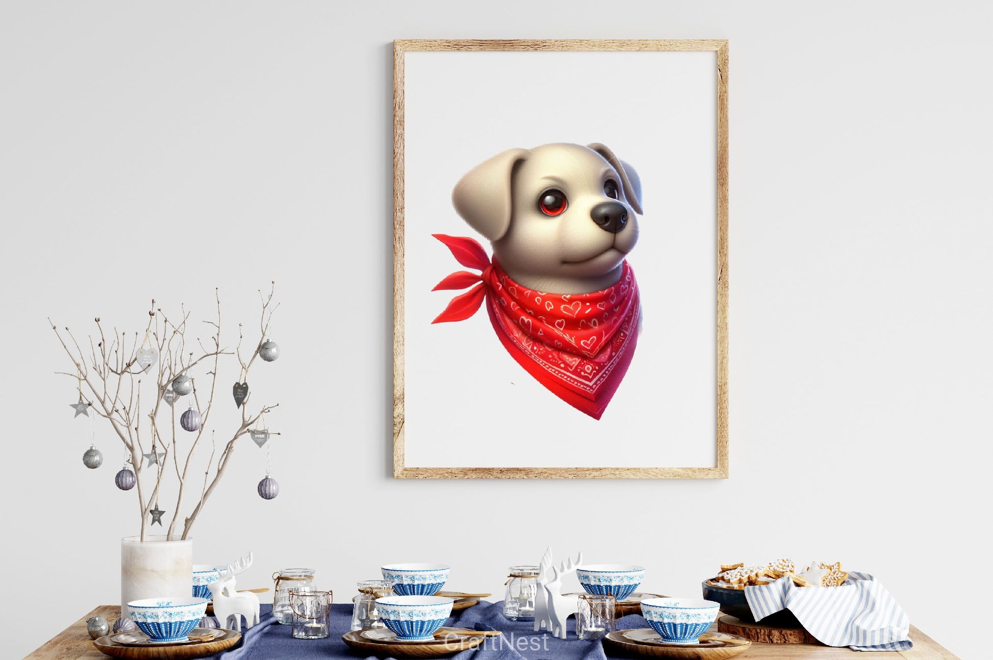 Valentine's Dog Bandana Clipart Bundle - CraftNest - Digital Crafting and Art