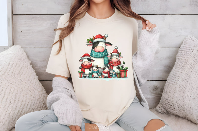 Christmas Animal Family Clipart Bundle - CraftNest - Digital Crafting and Art