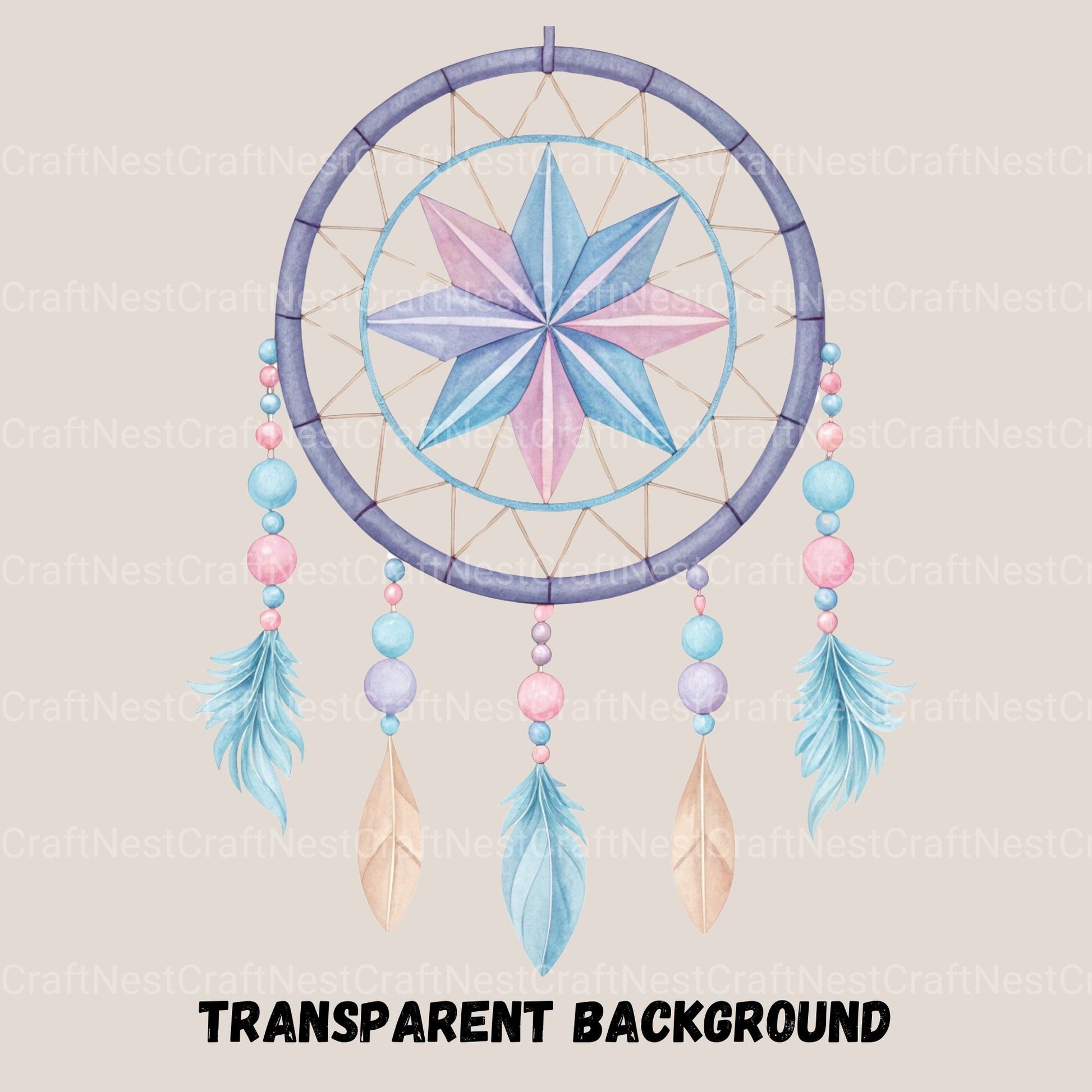 Dreamcatchers Pastel Clipart Bundle - CraftNest - Digital Crafting and Art