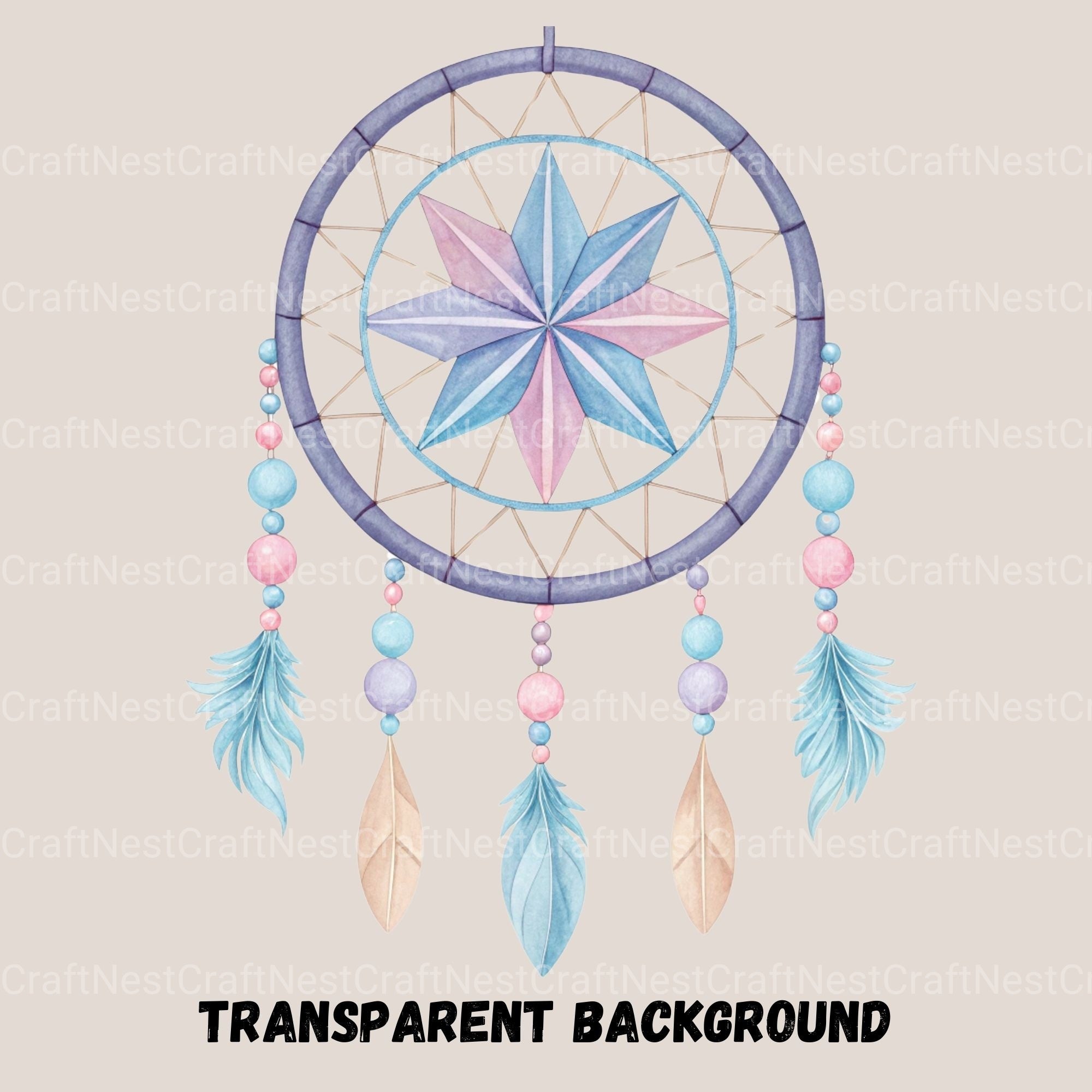 Dreamcatchers Pastel Clipart Bundle - CraftNest - Digital Crafting and Art