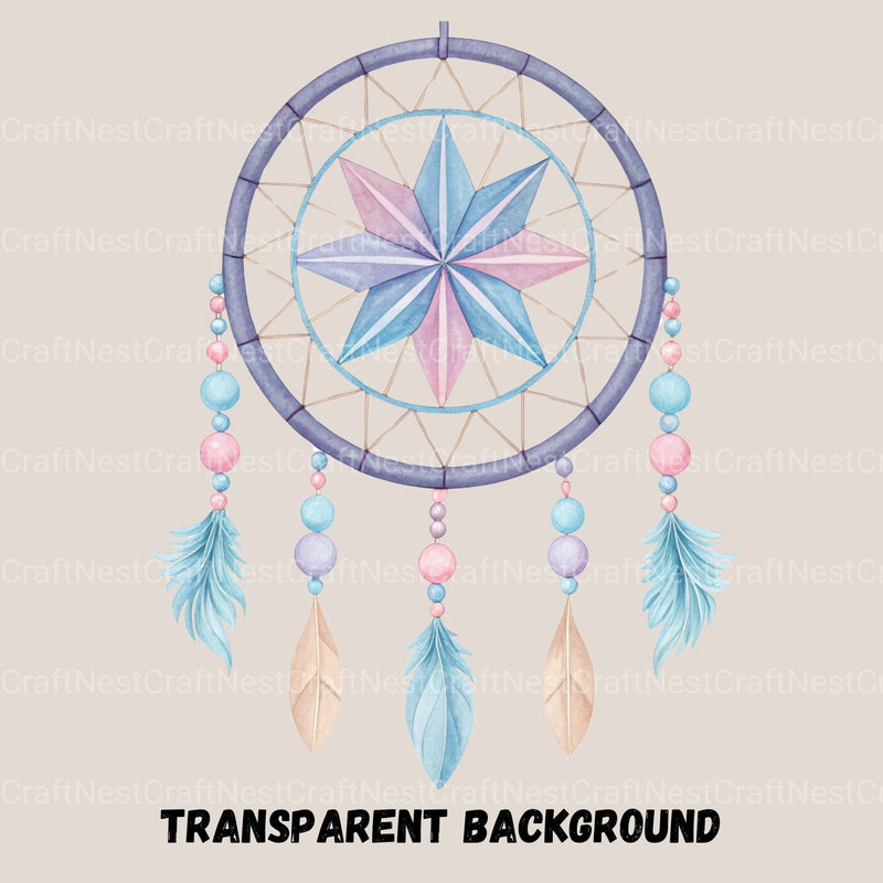Dreamcatchers Pastel Clipart Bundle - CraftNest - Digital Crafting and Art