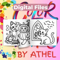 Halloween Cats Coloring Book Bundle - CraftNest - Digital Crafting and Art