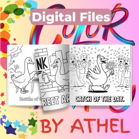 Feathered Mayhem: Goose Coloring Book Bundle - CraftNest - Digital Crafting and Art