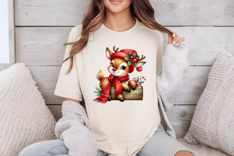 Christmas Reindeer Clipart Bundle 7 - CraftNest - Digital Crafting and Art