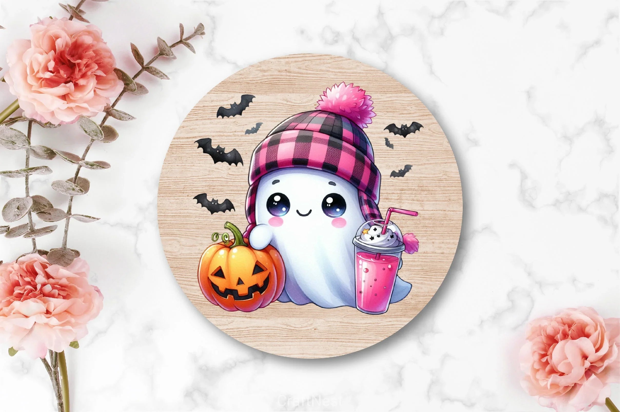 Cute Ghost Cute Halloween Clipart Bundle 4 - CraftNest - Digital Crafting and Art