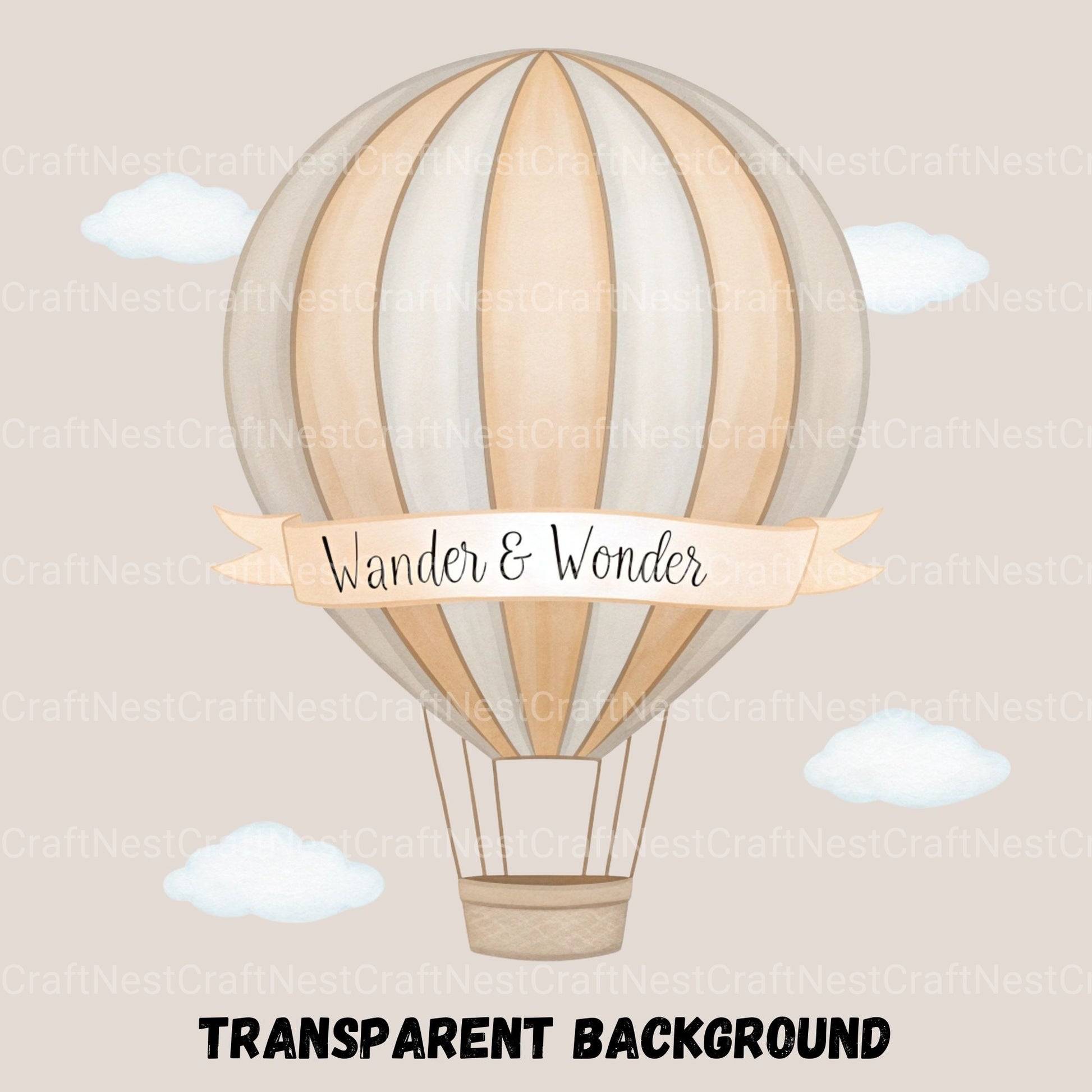 Hot Air Balloons Nursery Quotes Clipart Bundle - CraftNest - Digital Crafting and Art