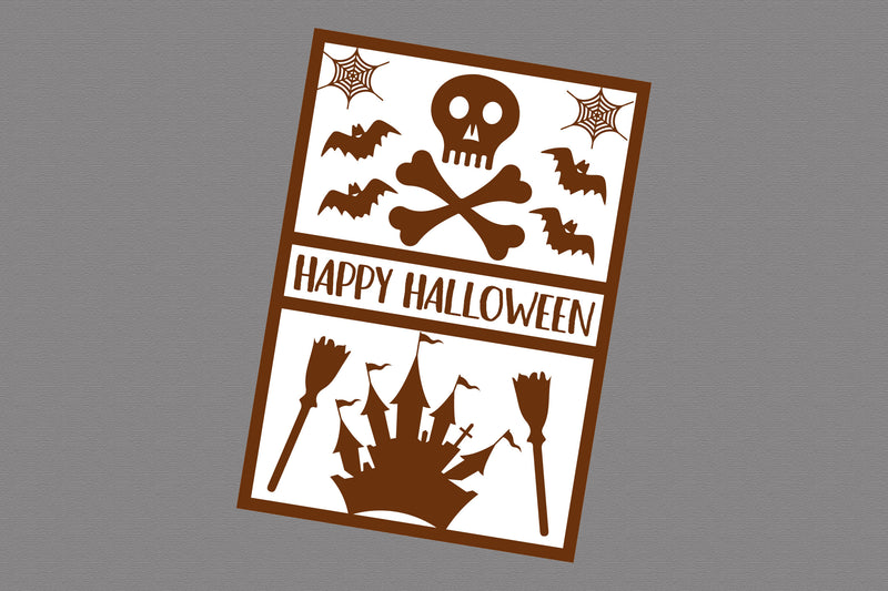 Happy Halloween Card SVG Bundle - CraftNest - Digital Crafting and Art