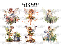 Garden Fairies Clipart - CraftNest