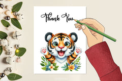 Happy Tiger Clipart Bundle - CraftNest - Digital Crafting and Art