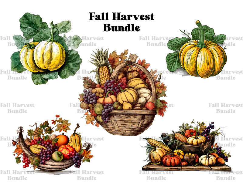 Fall Harvest Clipart - CraftNest