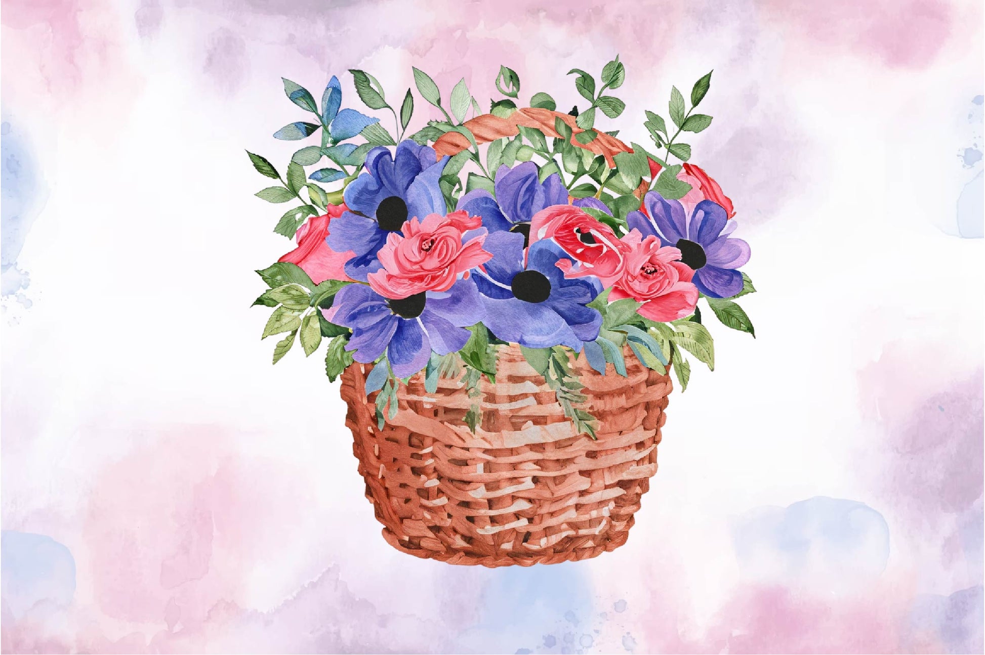 Flower Basket Clipart Bundle 1 - CraftNest - Digital Crafting and Art