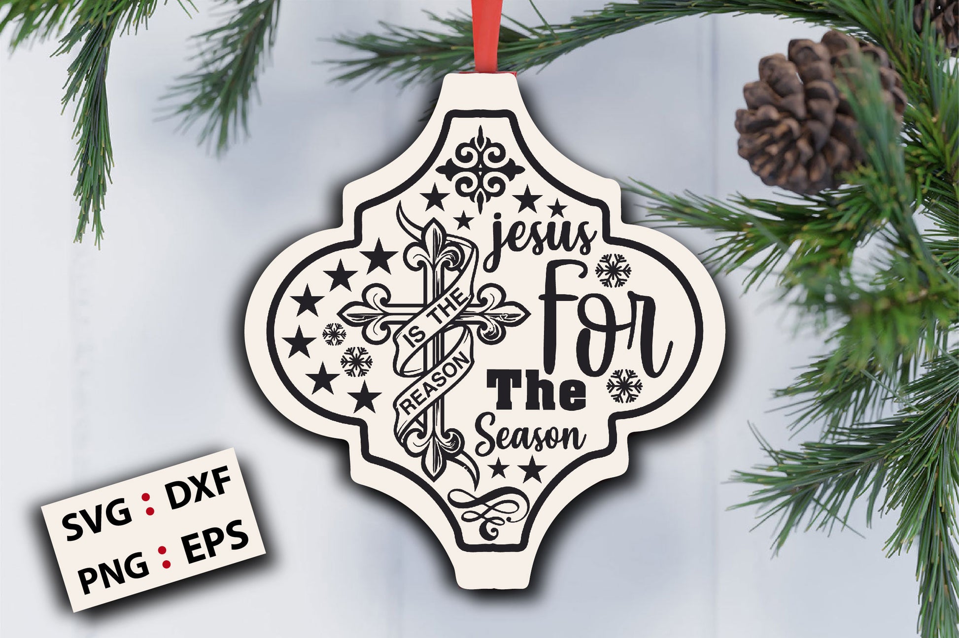 Christmas Arabesque Ornament SVG Bundle 2 - CraftNest - Digital Crafting and Art