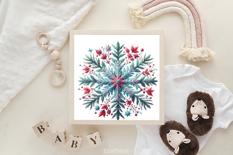Snowflake Clipart Bundle - CraftNest - Digital Crafting and Art