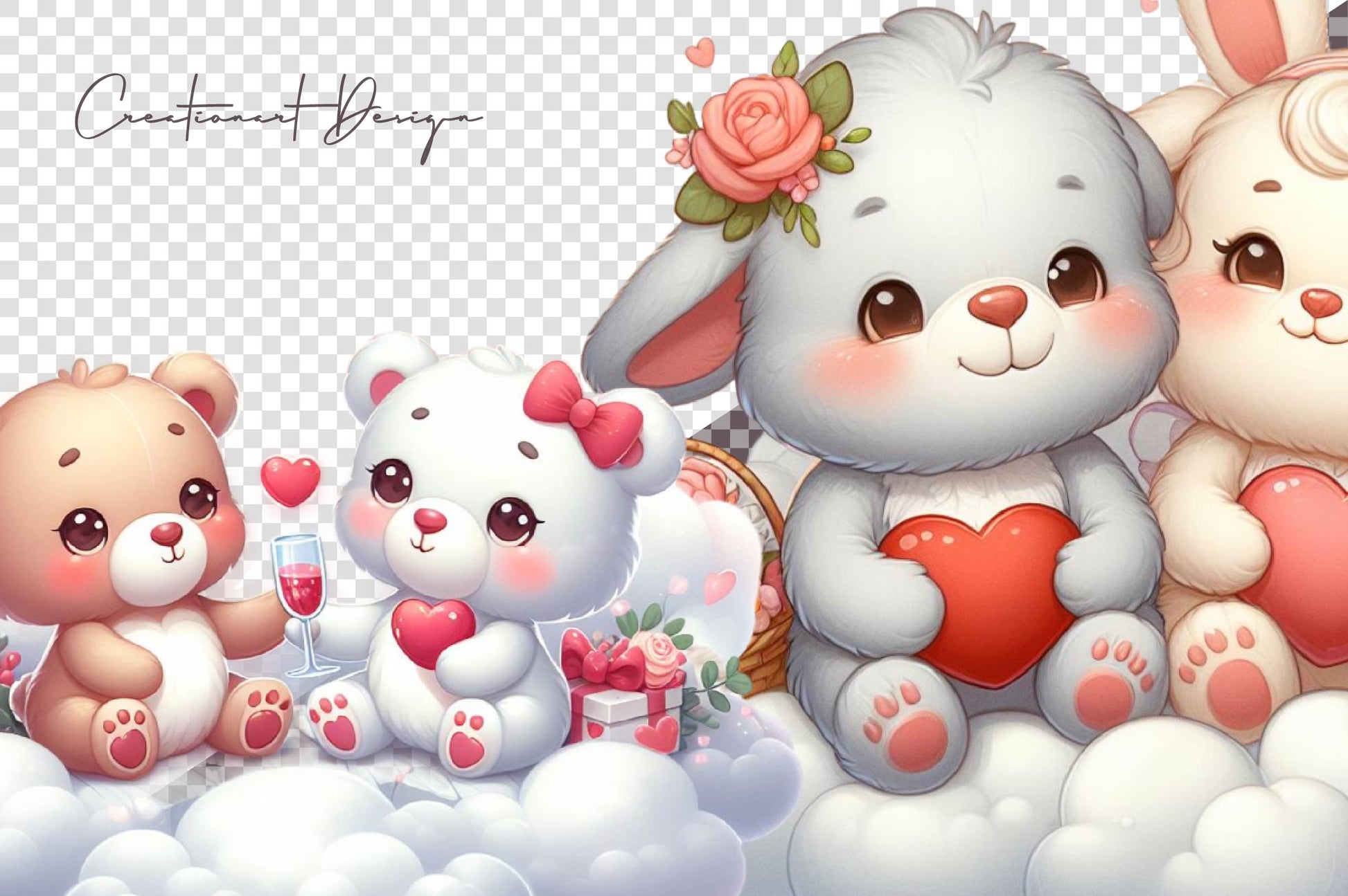 Animals Couple In Love Clipart Bundle - CraftNest - Digital Crafting and Art