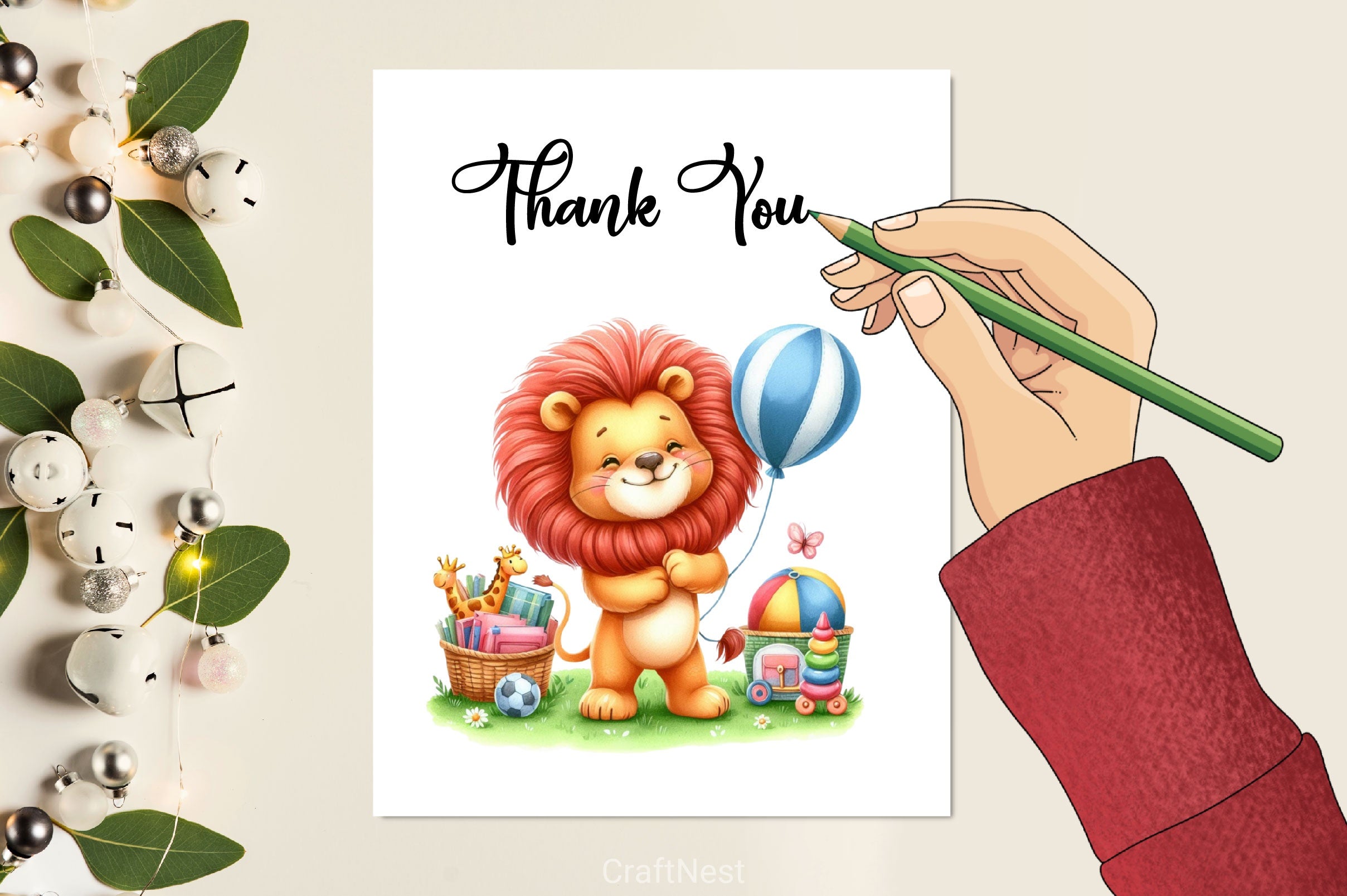 Happy Lion Clipart Bundle - CraftNest - Digital Crafting and Art