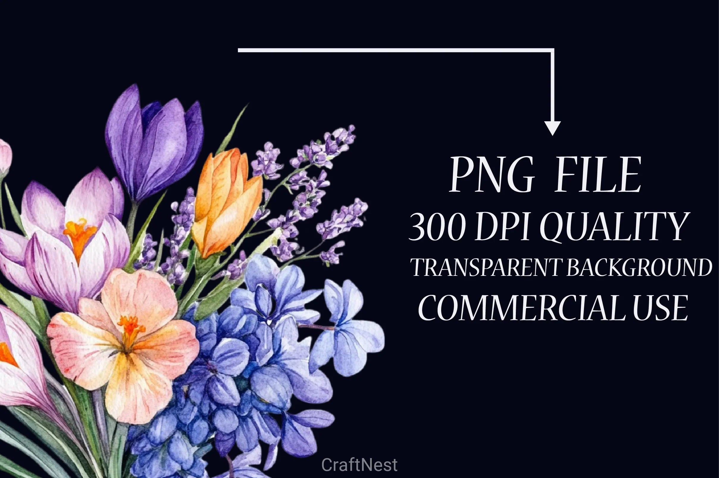 Spring Flowers Clipart Bundle 7 - CraftNest - Digital Crafting and Art