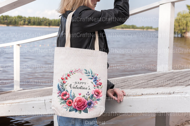 Valentine's Floral Wreath Clipart Bundle - CraftNest - Digital Crafting and Art