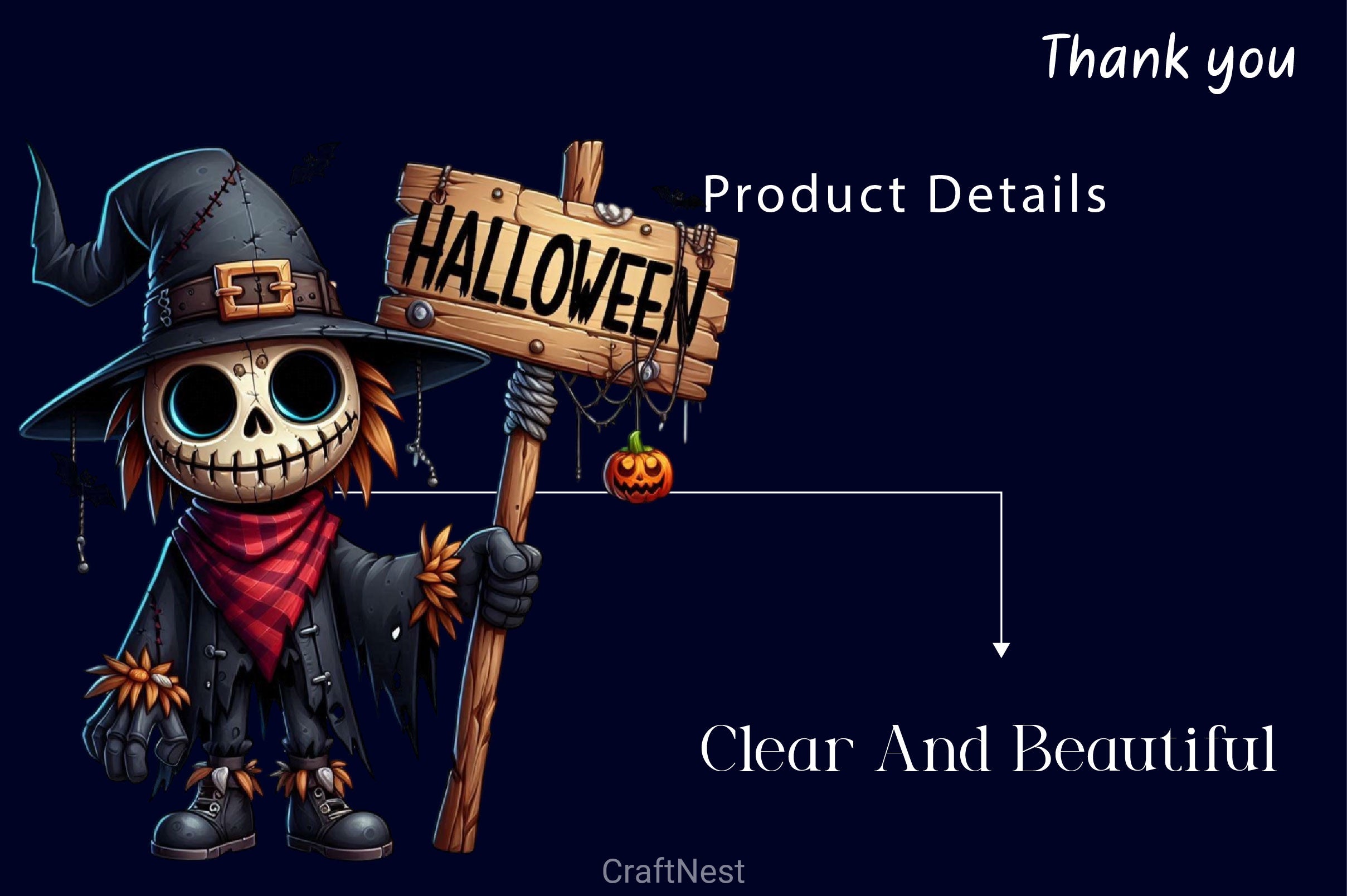 Halloween Scarecrow Clipart Bundle 2 - CraftNest - Digital Crafting and Art