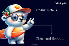 Surfing Animals Clipart Bundle - CraftNest - Digital Crafting and Art