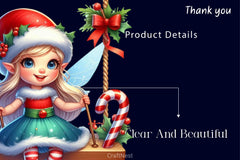 Christmas Fairy On Swing Clipart Bundle - CraftNest - Digital Crafting and Art