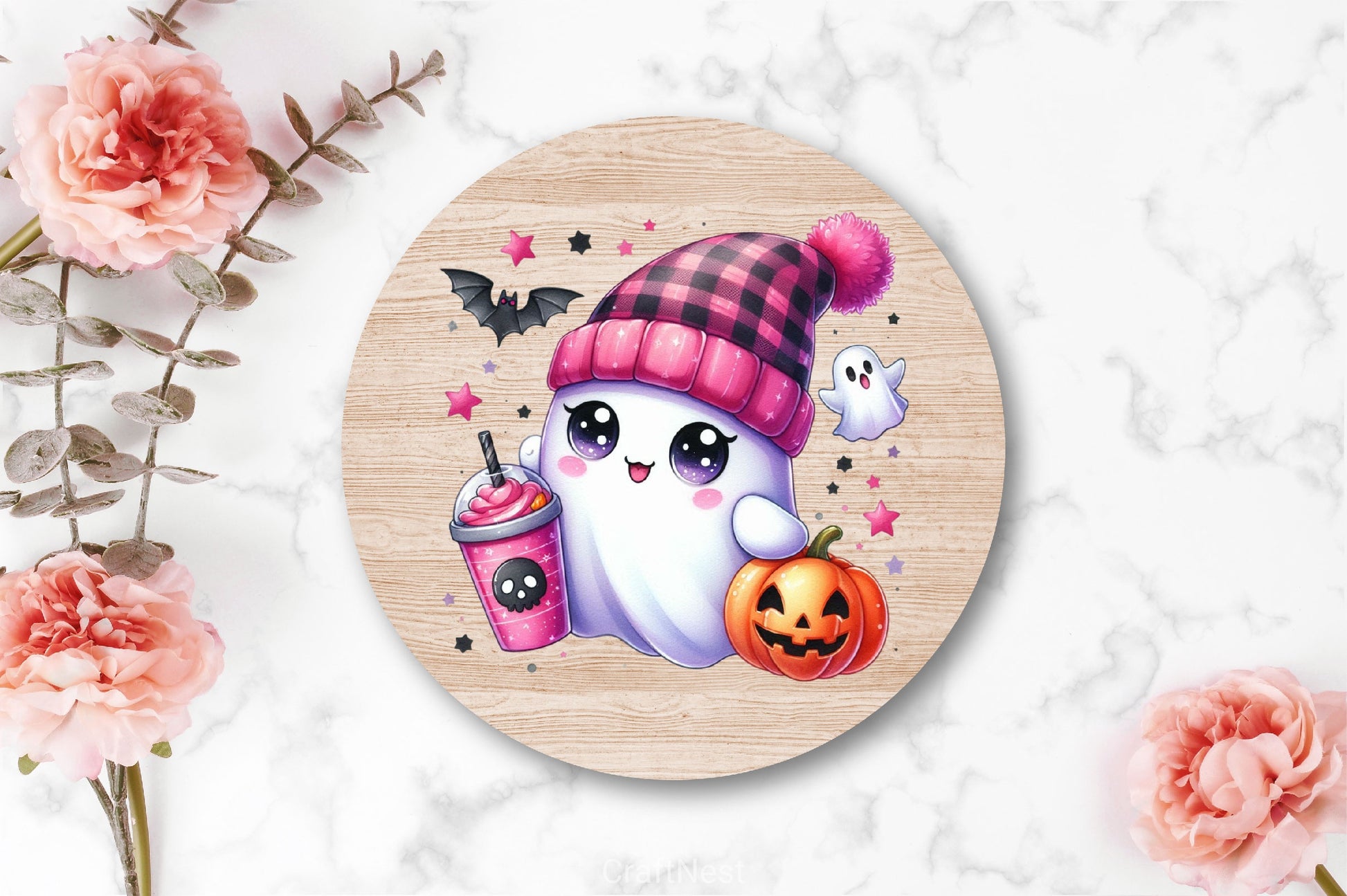 Cute Ghost Cute Halloween Clipart Bundle 22 - CraftNest - Digital Crafting and Art