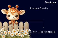Giraffe Peeking Fence Clipart Bundle 4 - CraftNest - Digital Crafting and Art