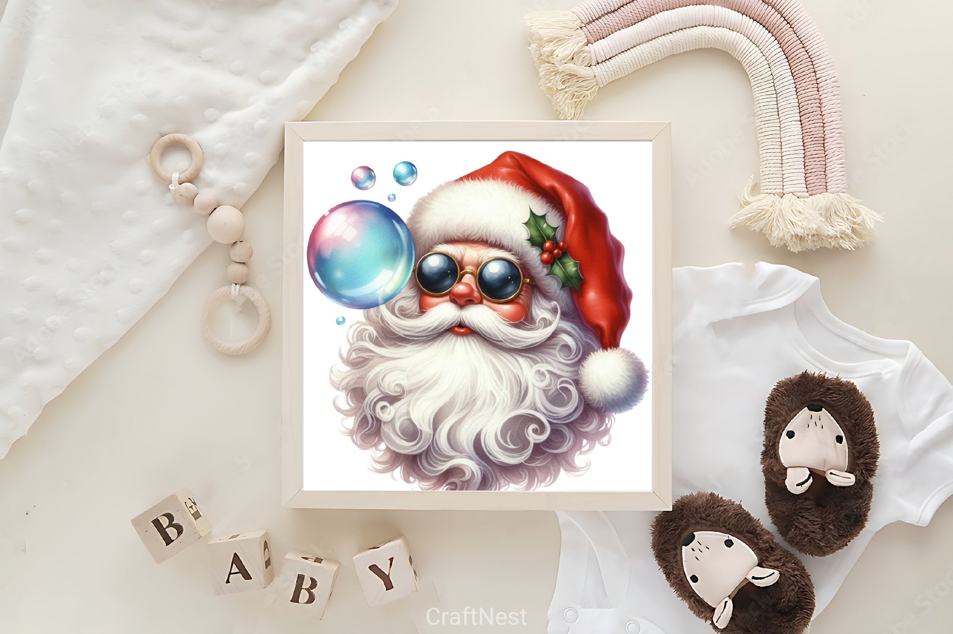 Santa Bubble Clipart Bundle - CraftNest - Digital Crafting and Art