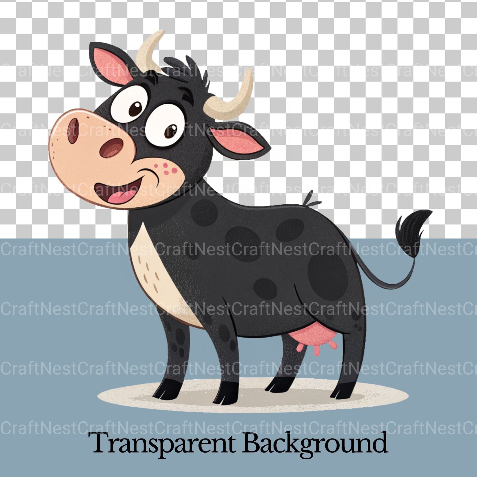 Cows Quirky Clipart Bundle - CraftNest - Digital Crafting and Art