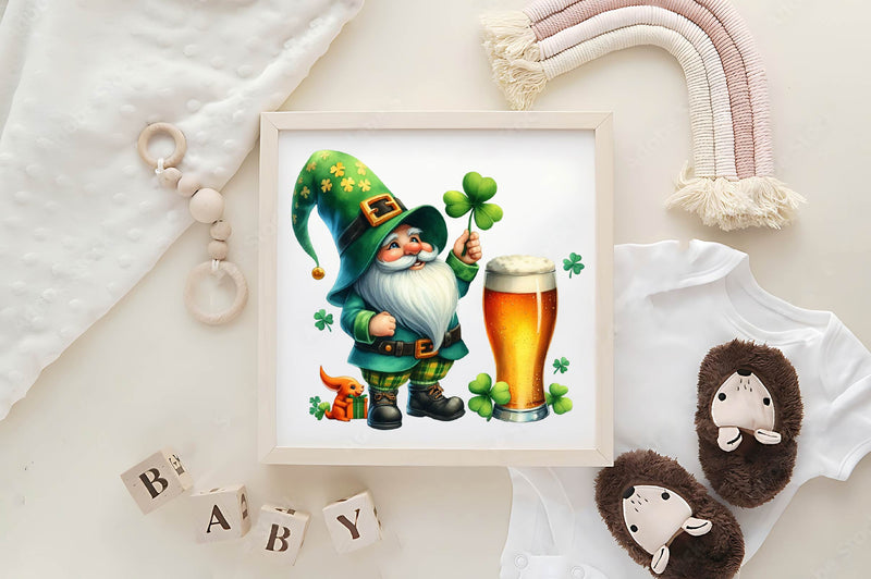 St Patrick'S Gnome Clipart Bundle - CraftNest - Digital Crafting and Art