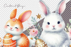 Glitter Easter Rabbit Clipart Bundle - CraftNest - Digital Crafting and Art