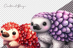 Glitter Pangolin Clipart Bundle - CraftNest - Digital Crafting and Art