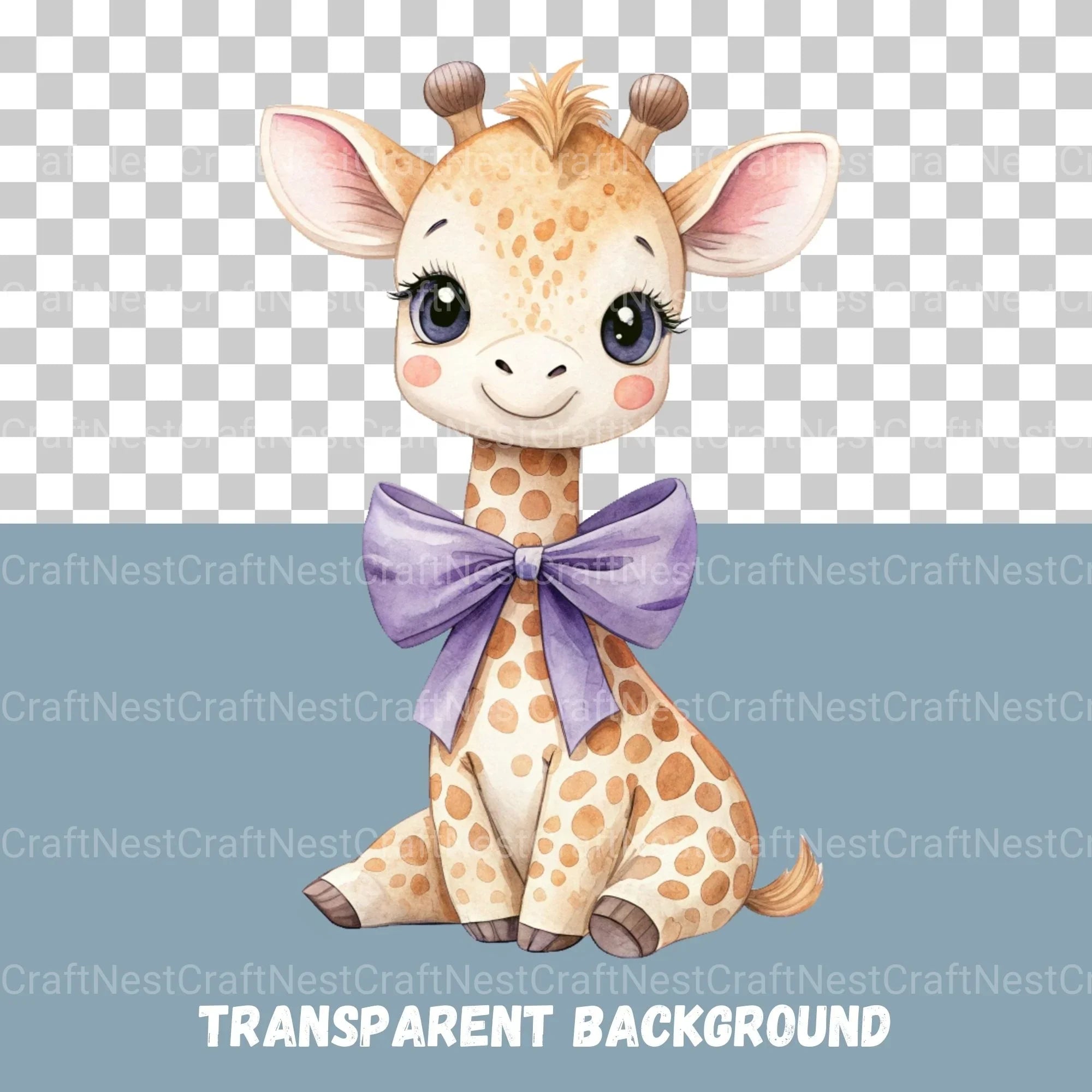 Cute Giraffes Clipart Bundle - CraftNest - Digital Crafting and Art