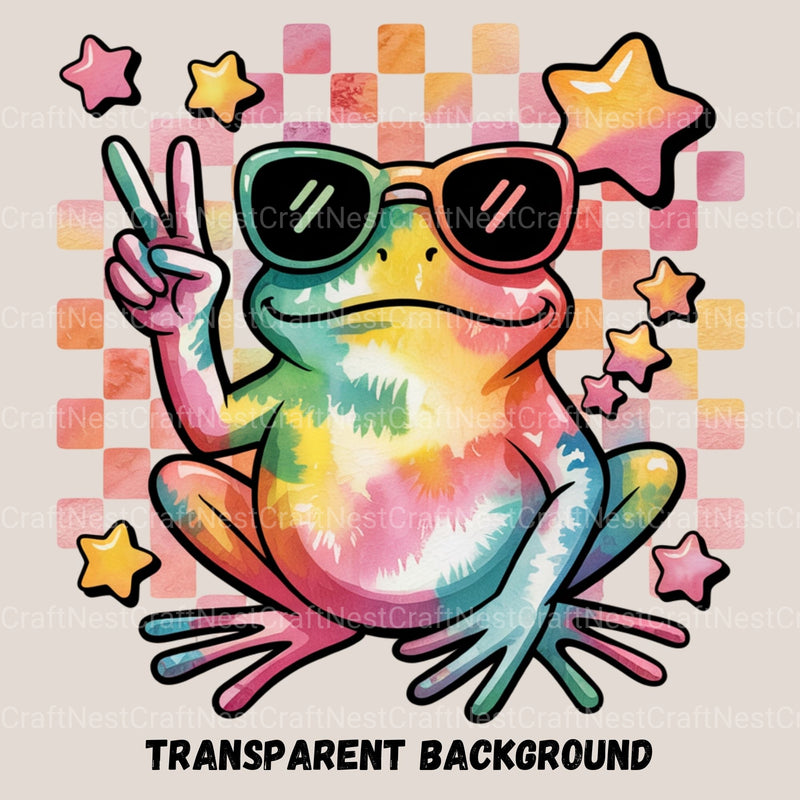 Peace Sign Frogs 18 Clipart Bundle - CraftNest - Digital Crafting and Art