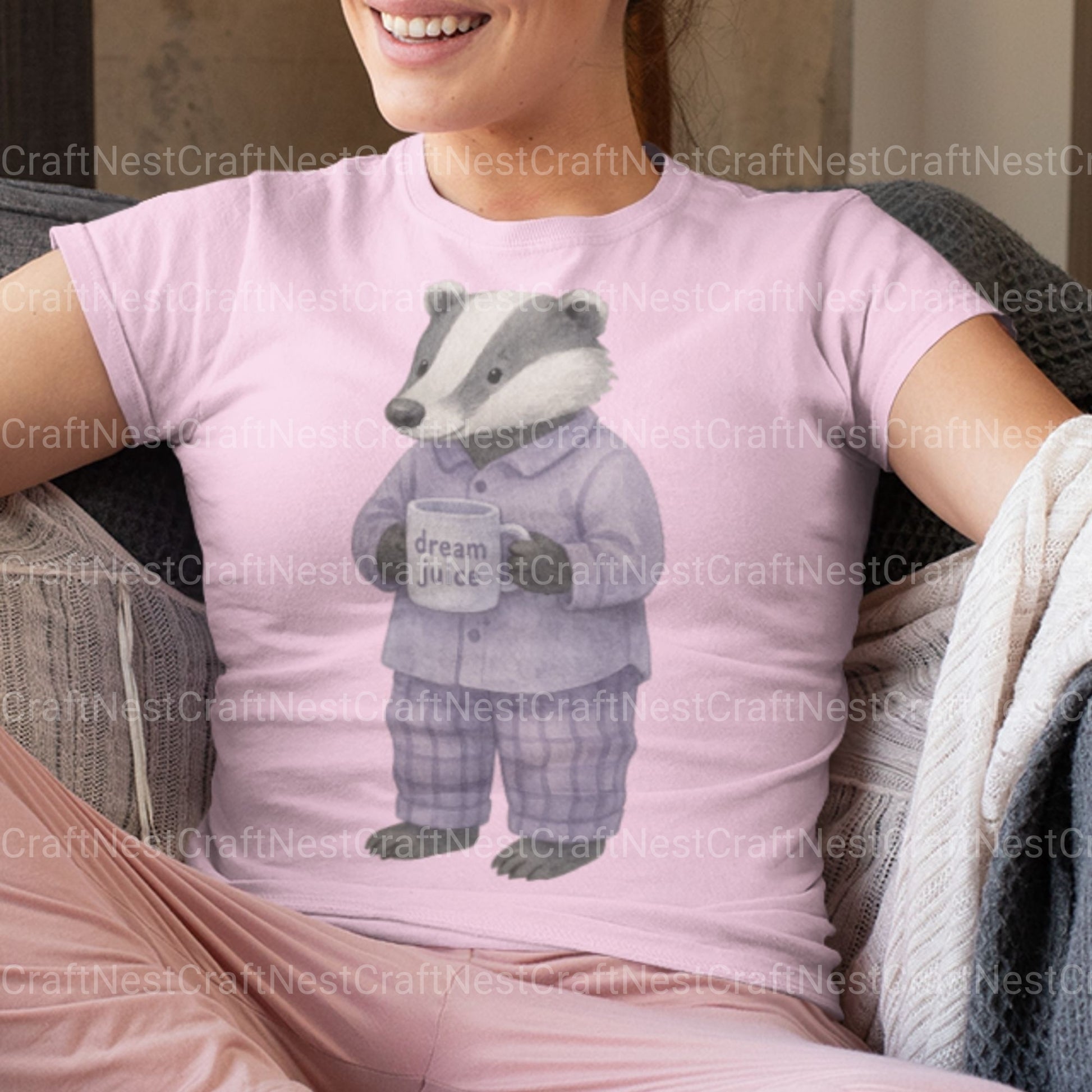 Woodland Animal Pjs 2 Clipart Bundle - CraftNest - Digital Crafting and Art