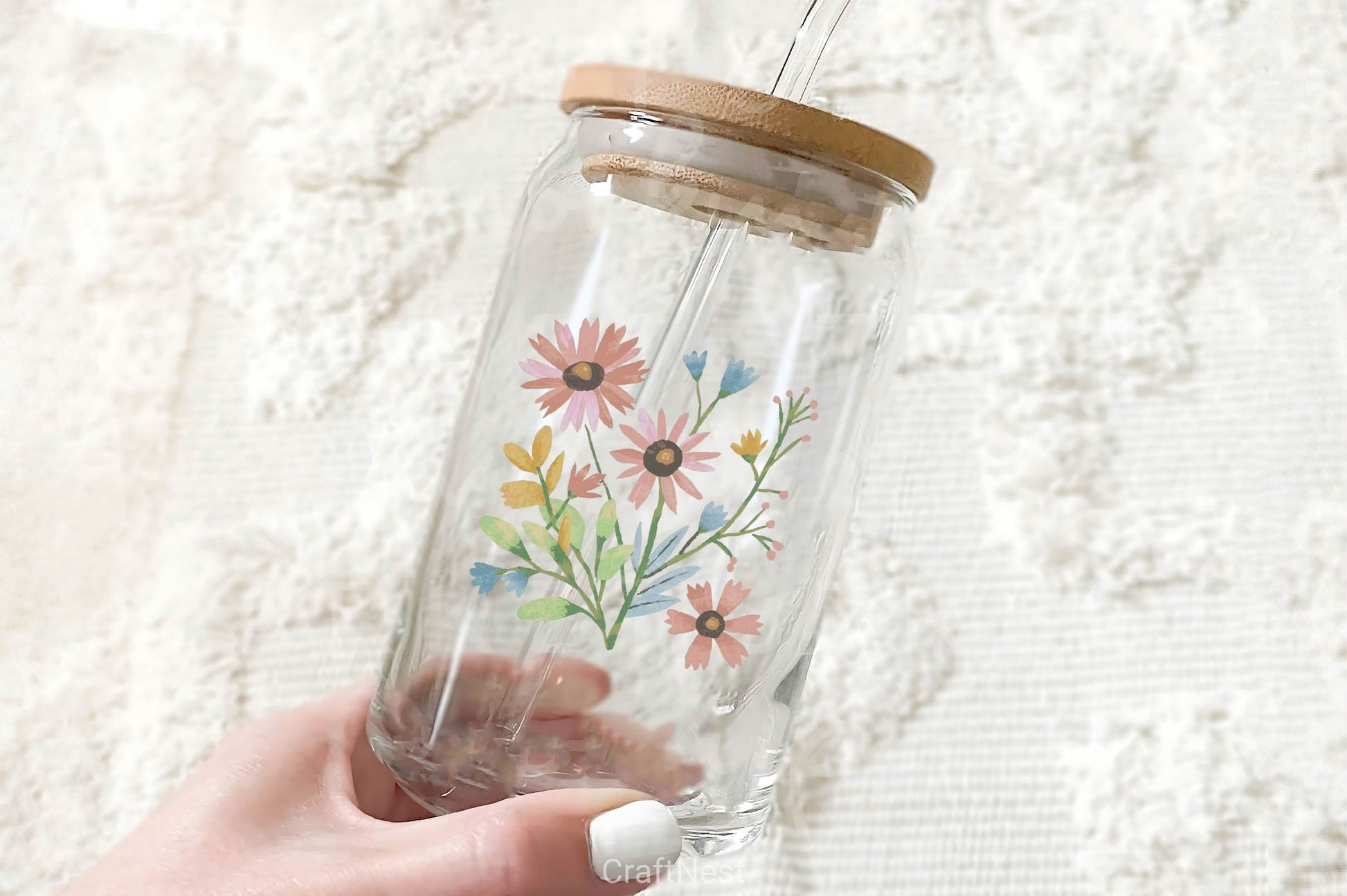 Pastel Folk Art Botanicals Flowers Clipart Bundle - CraftNest - Digital Crafting and Art