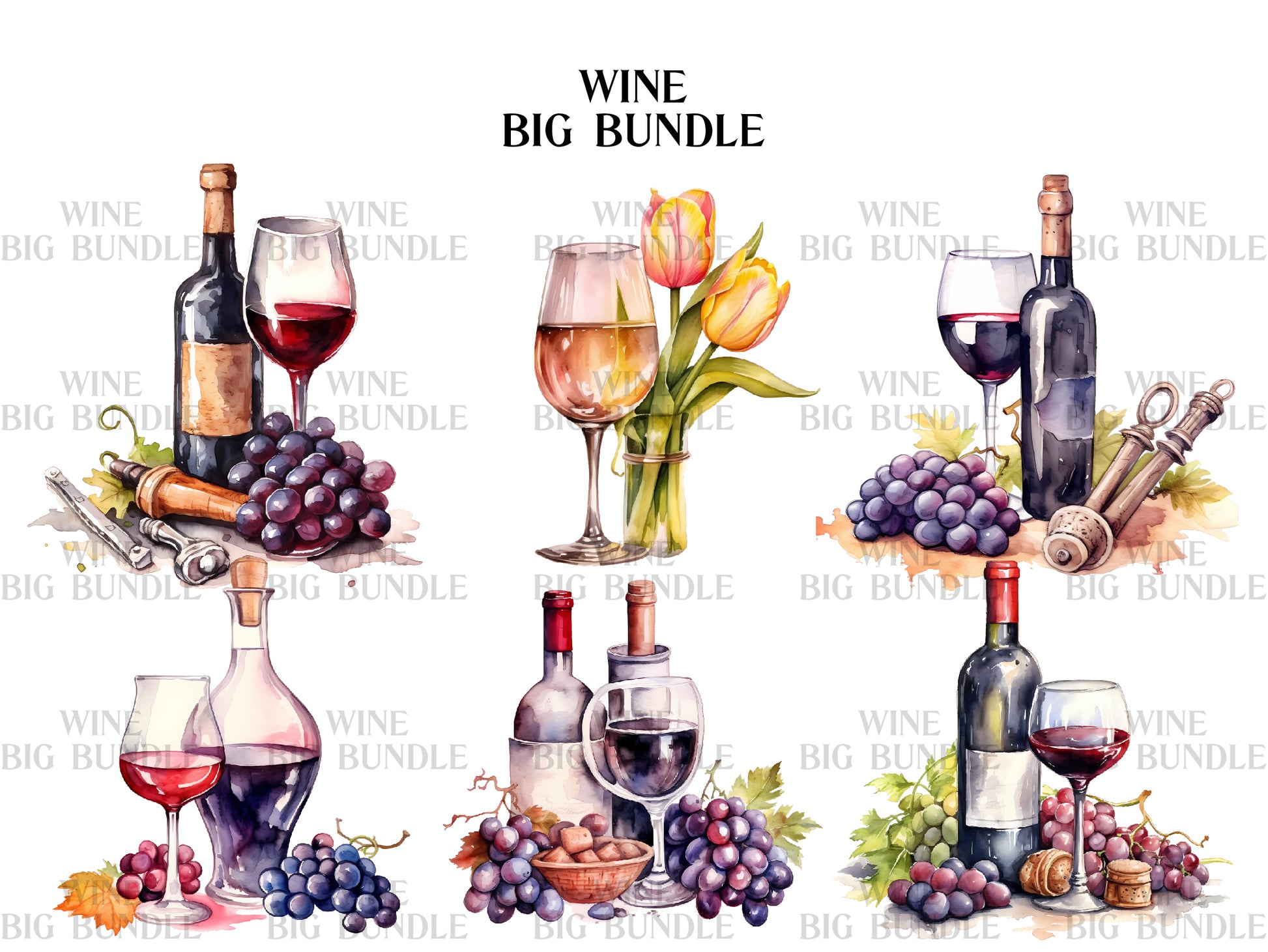 Wine Clipart - CraftNest