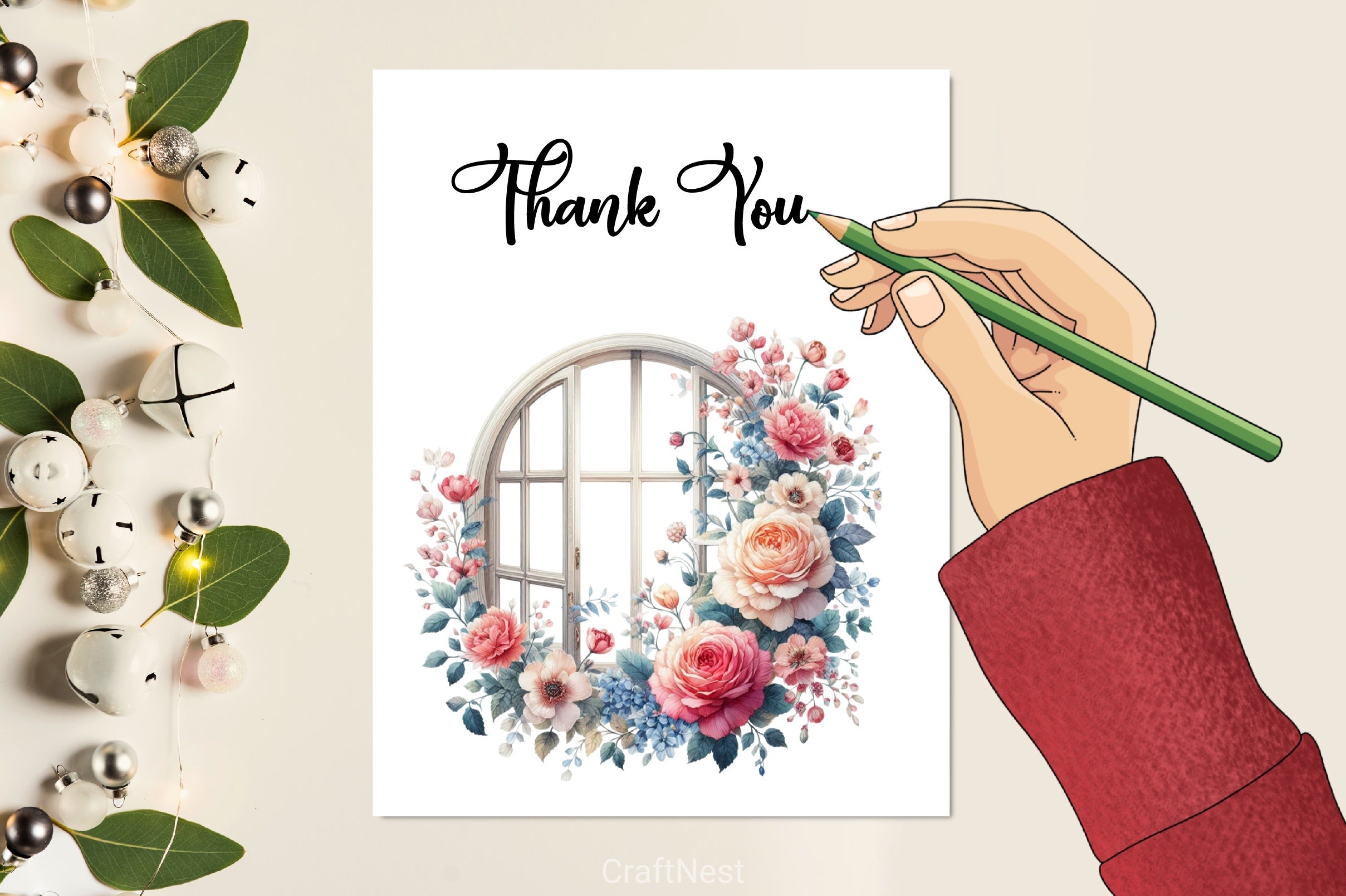 Floral Window Clipart Bundle - CraftNest - Digital Crafting and Art