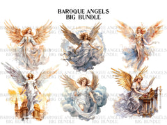 Baroque Angels Clipart - CraftNest