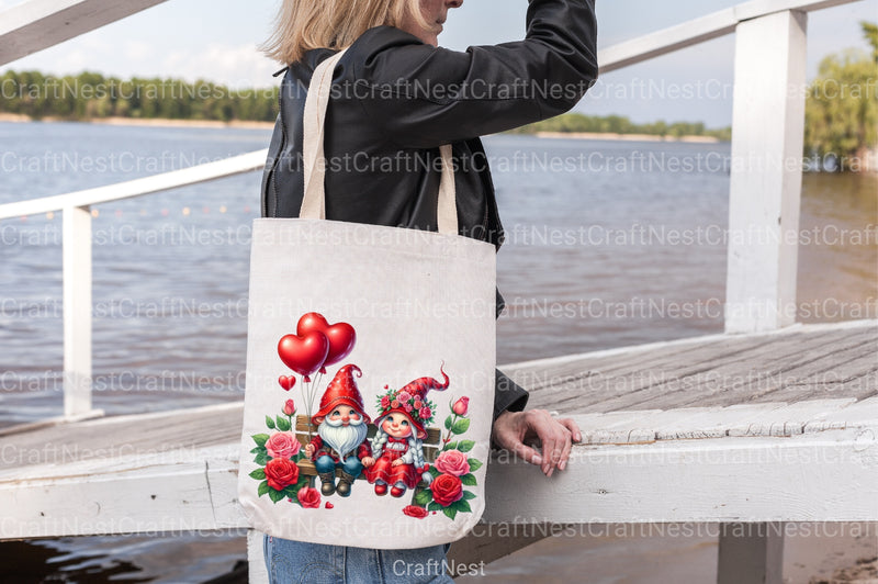 Valentine's Gnome Couple Clipart Bundle - CraftNest - Digital Crafting and Art