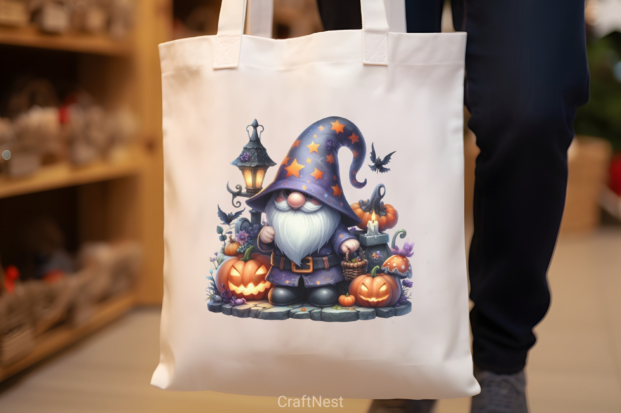 Cute Halloween Gnomes Clipart Bundle - CraftNest - Digital Crafting and Art