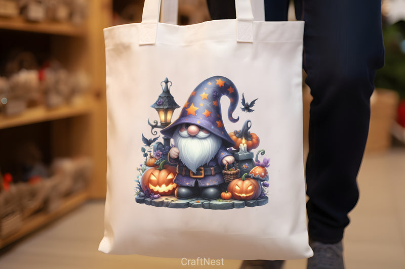 Cute Halloween Gnomes Clipart Bundle - CraftNest - Digital Crafting and Art